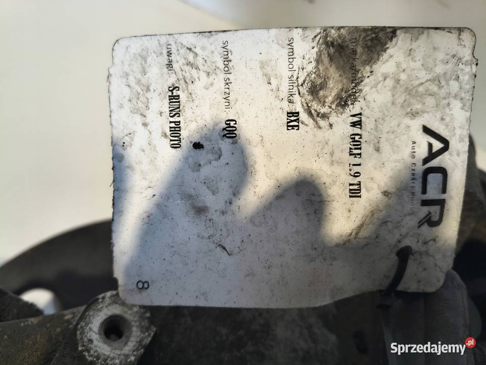SKRZYNIA BIEGÓW VW Golf V Audi A3 II 8P 19 TDI Chełm