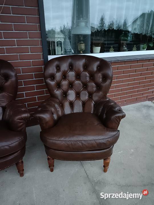 Sprzedam sofa plus dwa fotele ze skóry Ludwik Konin