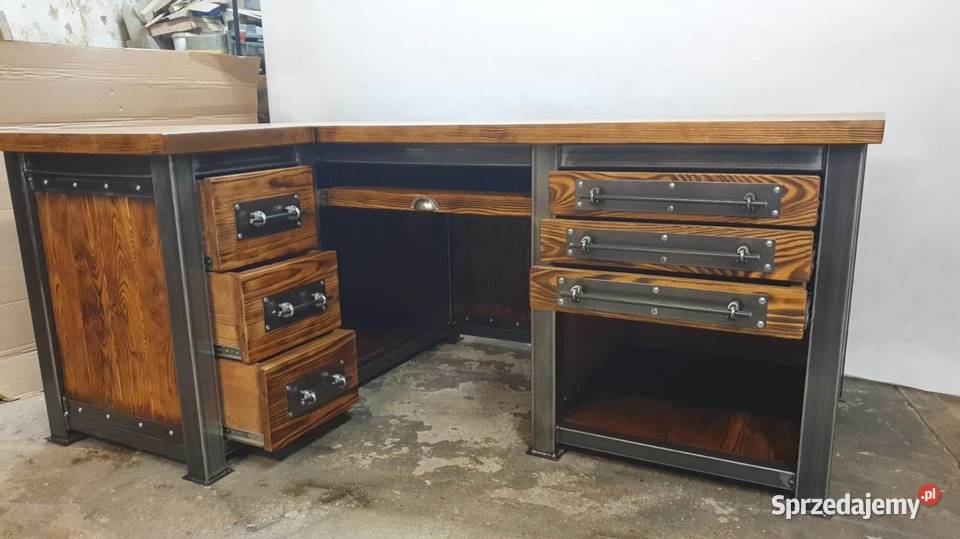 Industrialne Biurko Narożne Rybnica