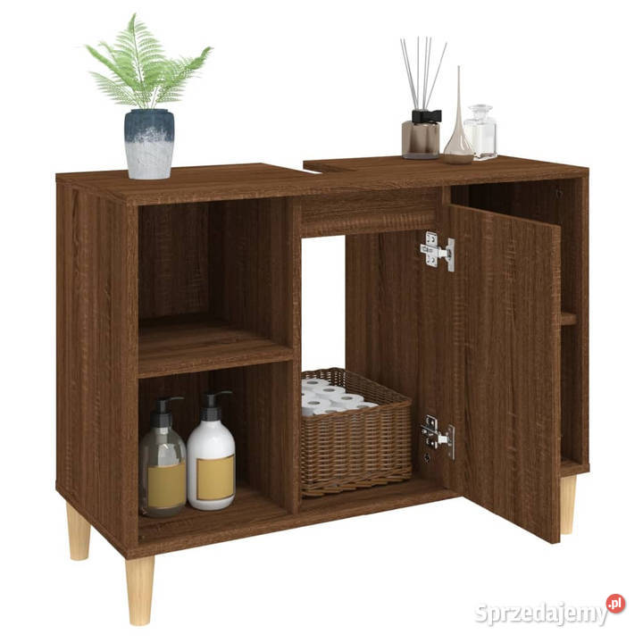 Szafka pod umywalkę brązowy dąb 80x33x60 Warszawa