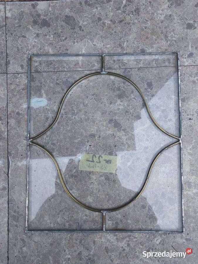 22 Witraż frontu starego zegara fazowane szkło Tczew