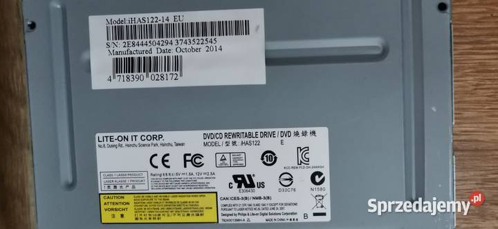 Nagrywarka DVDRW Liteon do PC i laptopa łódzkie Sieradz