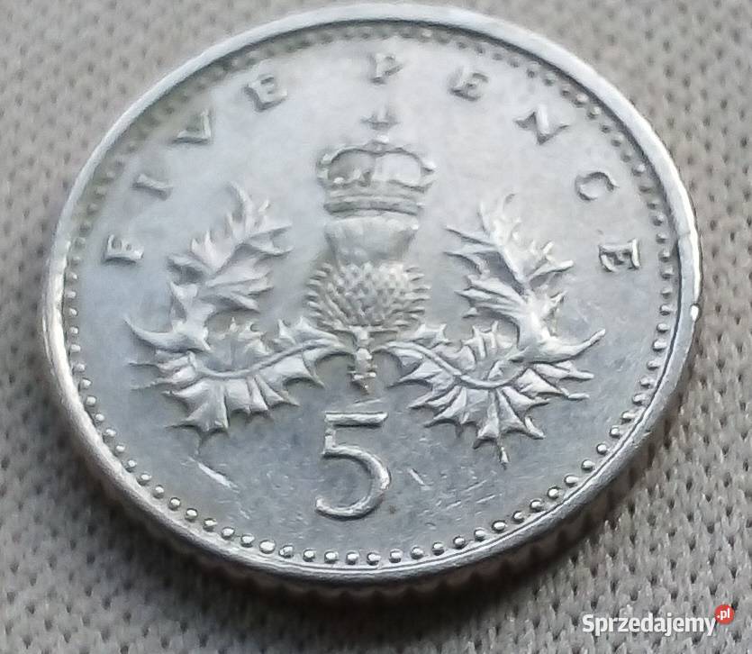 WIELKA BRYTANIAFIVE PENCE1990 r 3 Legionowo
