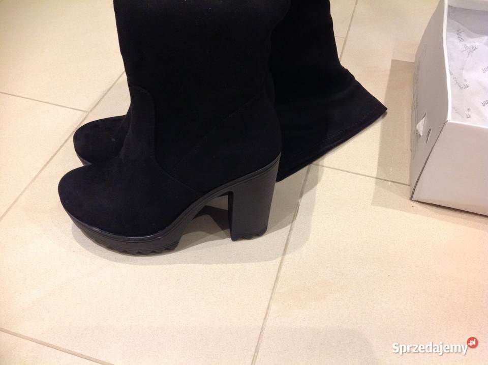 Kozaki Kolano Damskie 36 na platformie nowe Nowa Sól