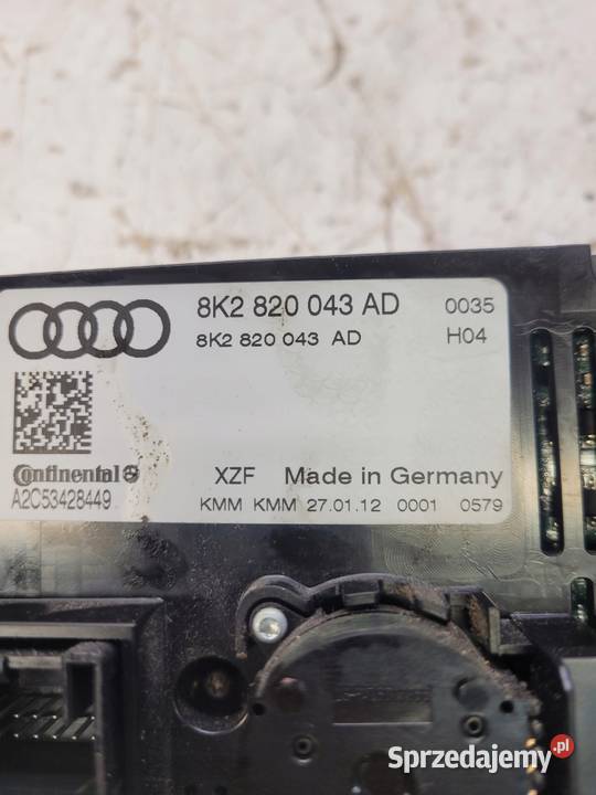 PANEL KLIMATRONIK AUDI A4 A5 Q5 8K2820043AD UK Przystajń