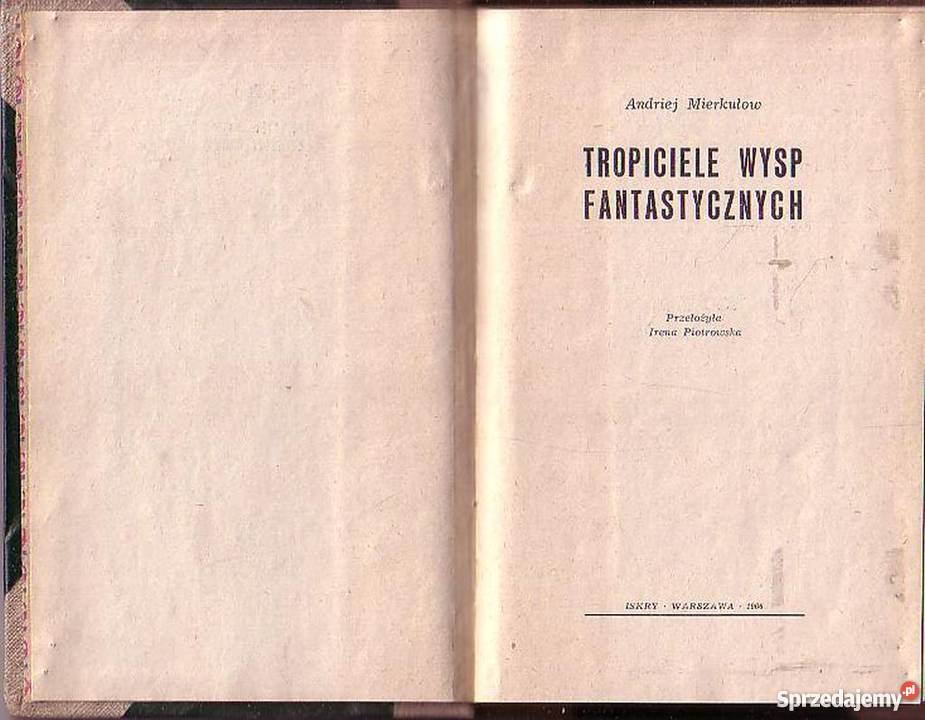0227 TROPICIELE WYSP FANTASTYCZNYCH ANDRJEJ Proza i poezja Czyrna
