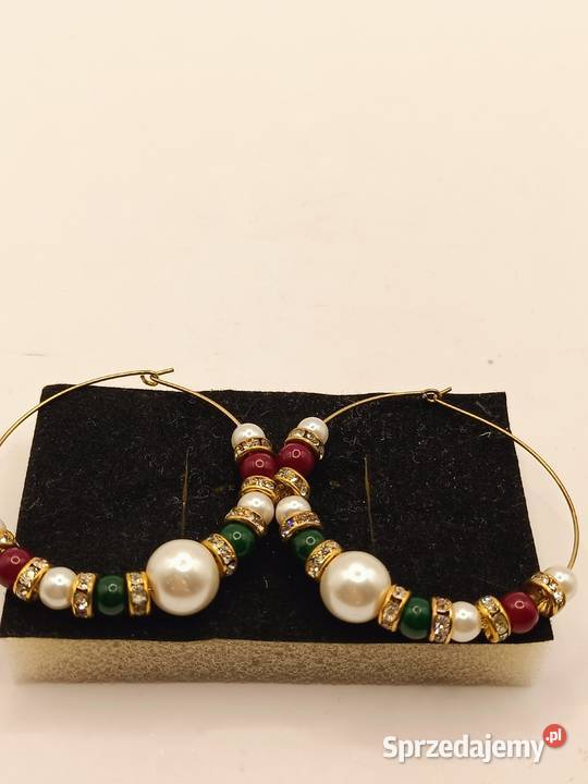 BIŻUTERIA KOLCZYKI DELIKATNE BŁYSZCZĄCE KOŁA Z sprzedam