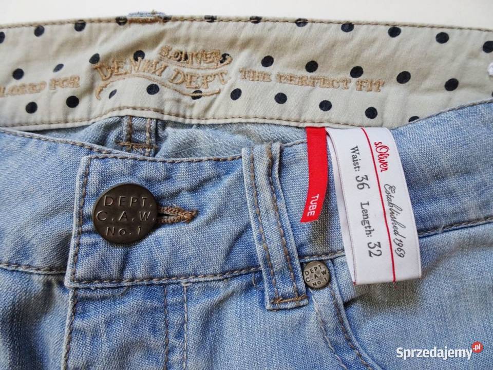 sOliver DENIM spodnie Dżinsy Jeansy 3632 pas 41 Nowy Sącz