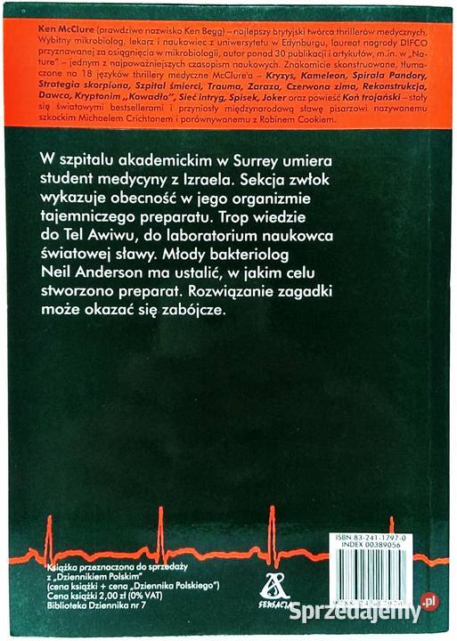 Strategia Skorpiona Ken McClure ISBN 9788324117970 Kraków