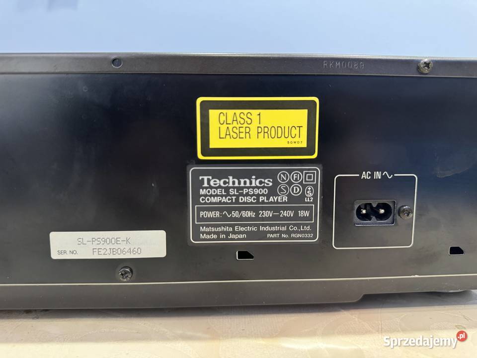Technics Compact Disc Player SL900 Łapy