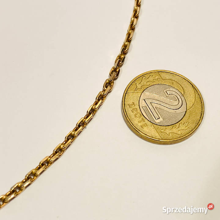 Złoty ŁAŃCUSZEK damski 14K 585 KUTY ANKIER 45 złote Warszawa