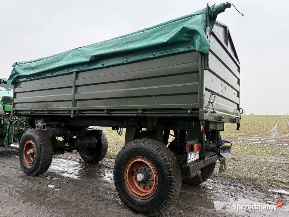Przyczepa ciężarowo rolnicza Brandys 16T DMC nieuszkodzony Kurznie