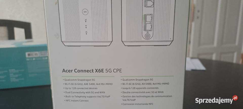 Zestaw Router Acer Router 5G Connect X6E plus Gigabit Ethernet Poznań