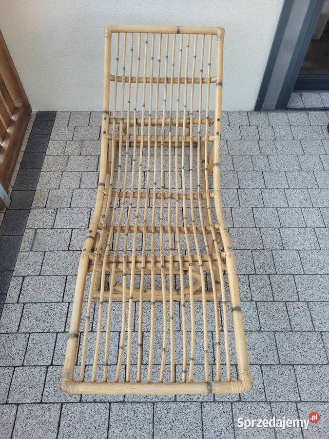 Leżak fotel leżanka rattanowa beżowy sprzedam