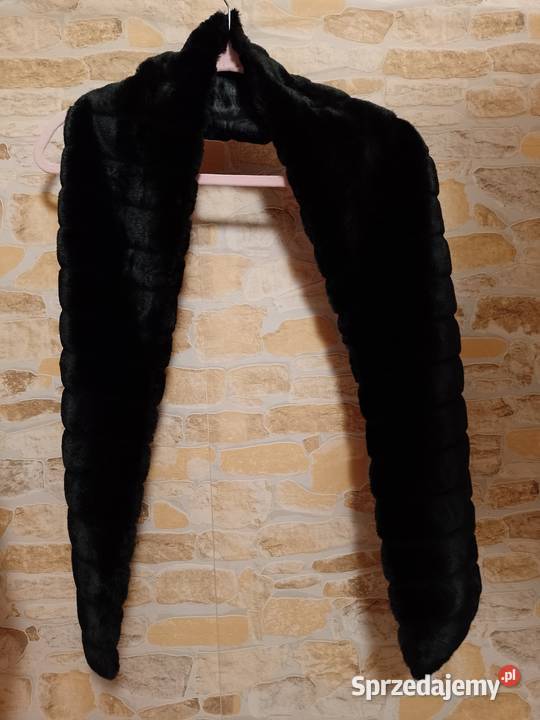 ZARADługi futrzany szal futerko Etola kołnierz małopolskie Kraków