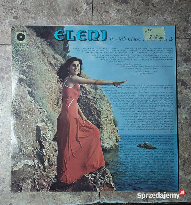 29 Płyta winylowa Eleni Ty niebo ja obłok SX Tczew