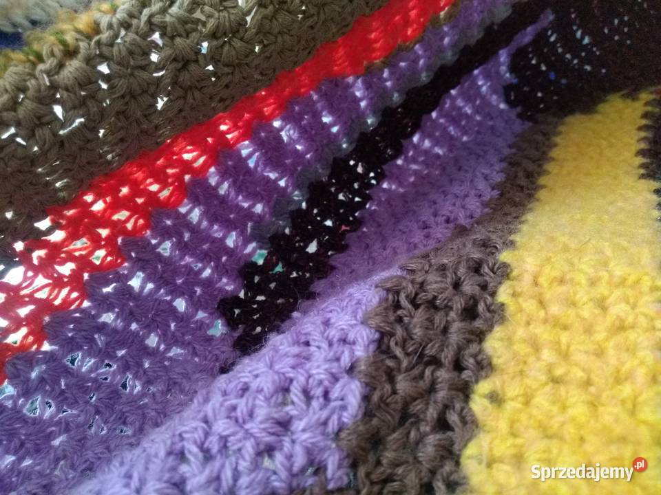 Duzy pled szydełkowa narzuta na kanape Częstochowa