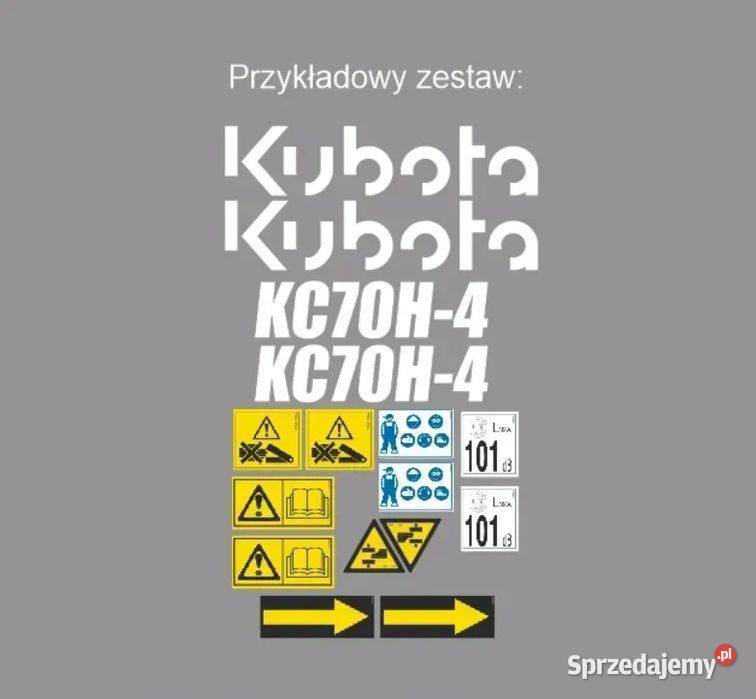 Naklejki oklejenie KUBOTA KC 40 50 70 80 110 120 mazowieckie Janików