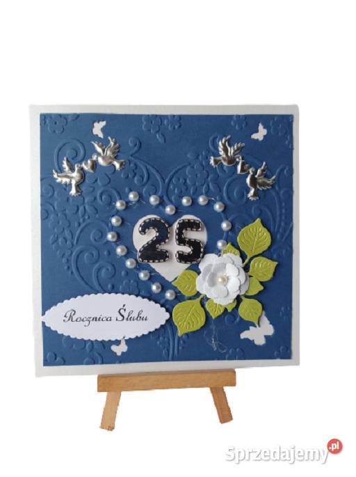 Kartki Pamiątka 25 Lecie Ślubu K4 WZ1 Poznań
