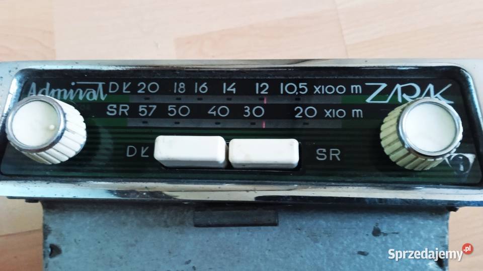 Stare radio samochodowe ZRK Admirał z lat 60