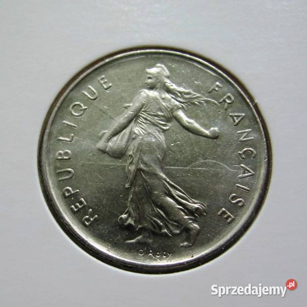 Francja 5 Franków 1991r W Holderze Kalisz