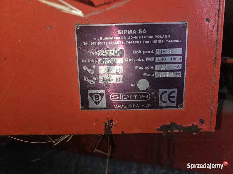 Prasa kostkująca SIPMA Z2241 1998 samozbierająca Kiełczygłów sprzedam