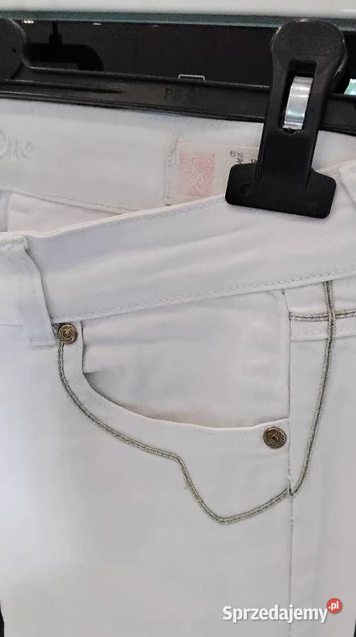 Spodnie Białe Jeans Damskie Cath One SM Rurki biały lubuskie Nowa Sól