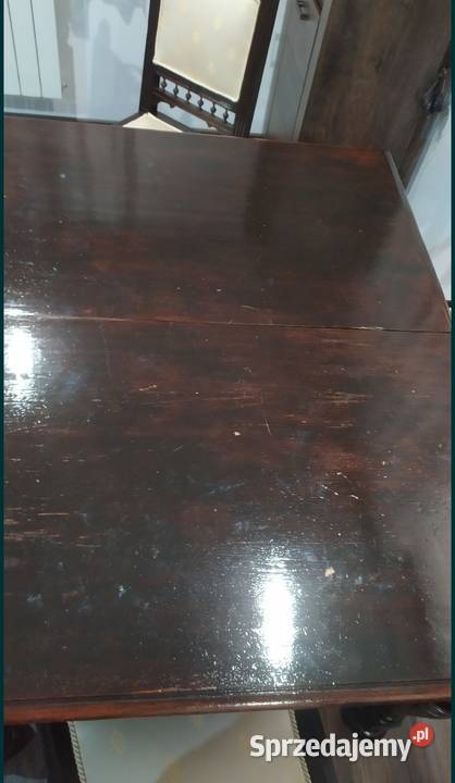 Stół dębowy z krzesłami lubelskie Rusiły