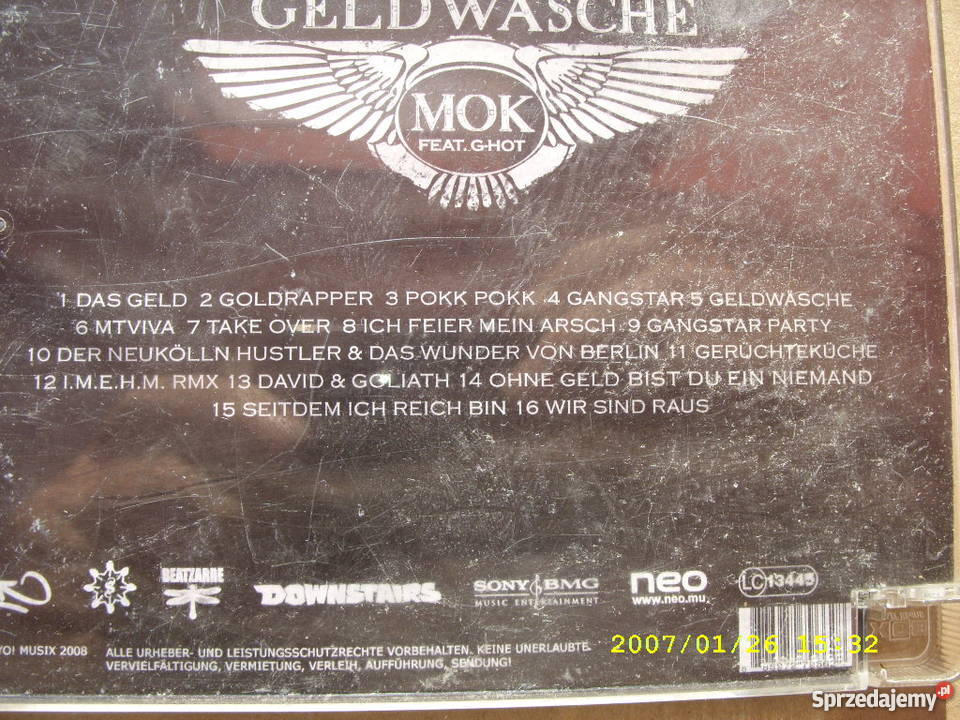 Rap CD MOK FEATGHOTGELWASCHE Wołów sprzedam