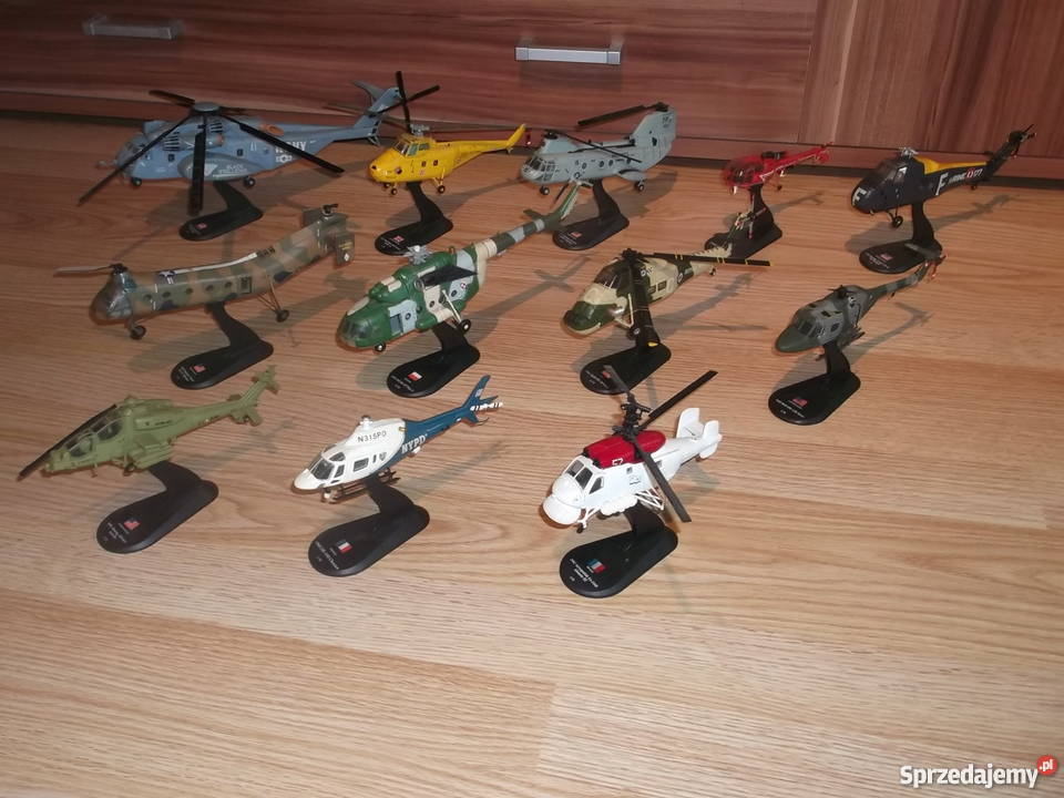 Helikoptery Świata 34 sztuki modele Amercom 172 pomorskie Pruszcz Gdański