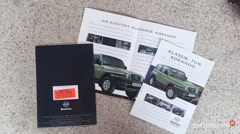 SSANG YONG Korando Musso Prospekty śląskie sprzedam
