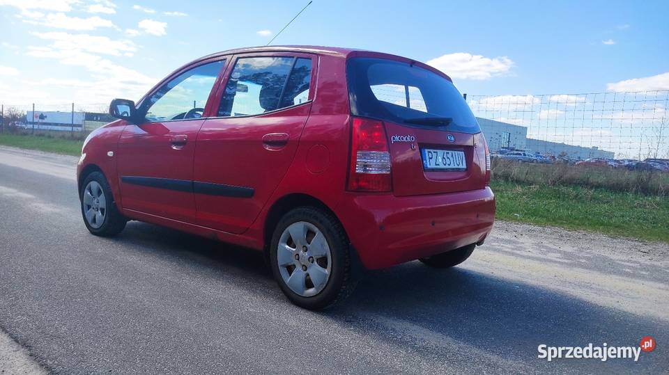 Kia Picanto 2006 r 10 benzyna czerwony Chodzież
