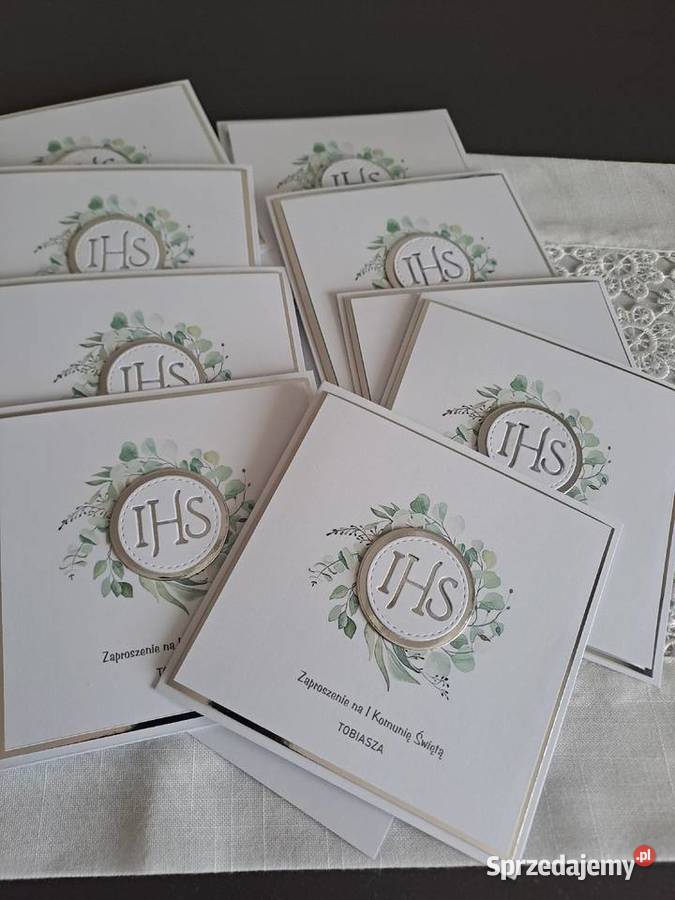Zaproszenia z okazji komunii Strzebiń