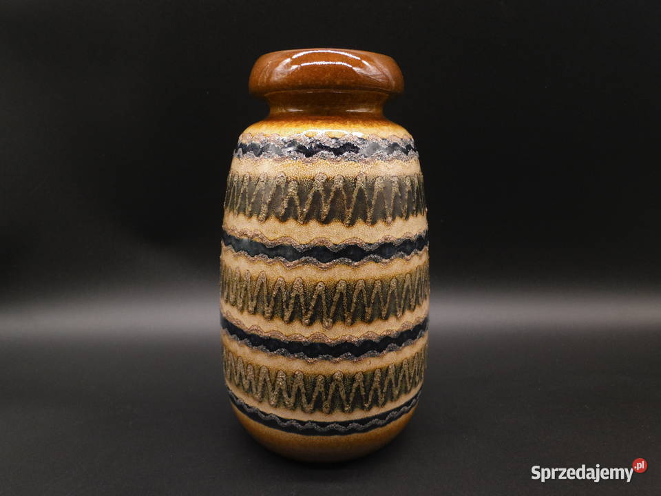 Wazon Fat Lava Veb Haldensleben Niemcy lata 60te Raszków