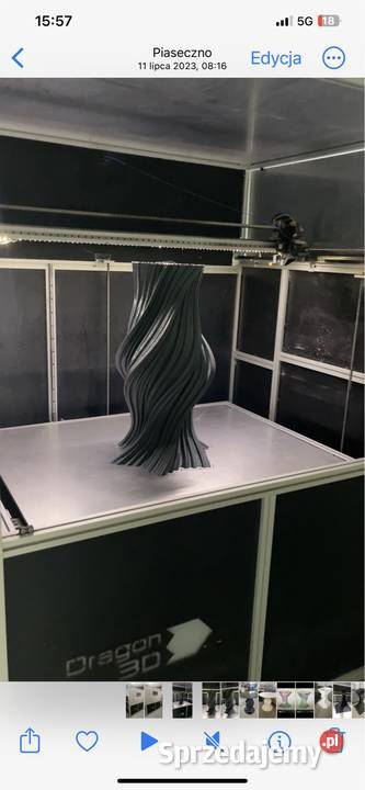 Drukarka 3D wielkoformatowa Dragon 3D pole Warszawa