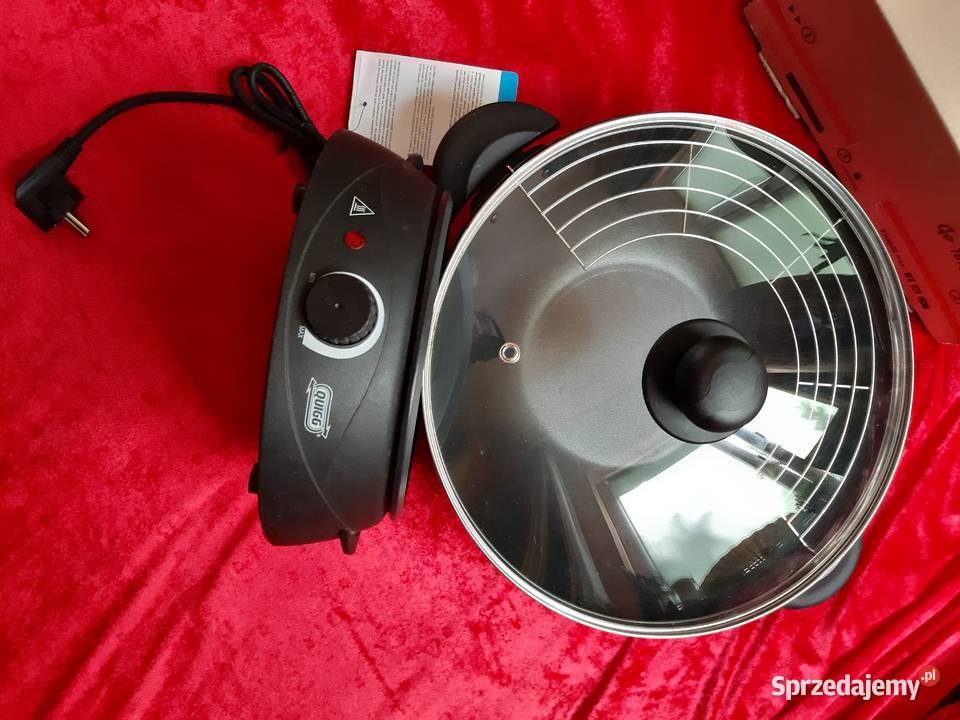 Wok elektryczny Quigg duży nowy 35 made in Piastów sprzedam