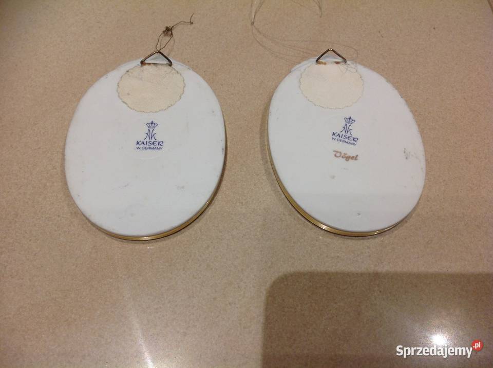 Stary Porcelanowy Obrazek KAISER WGERMANY Vógel lubuskie