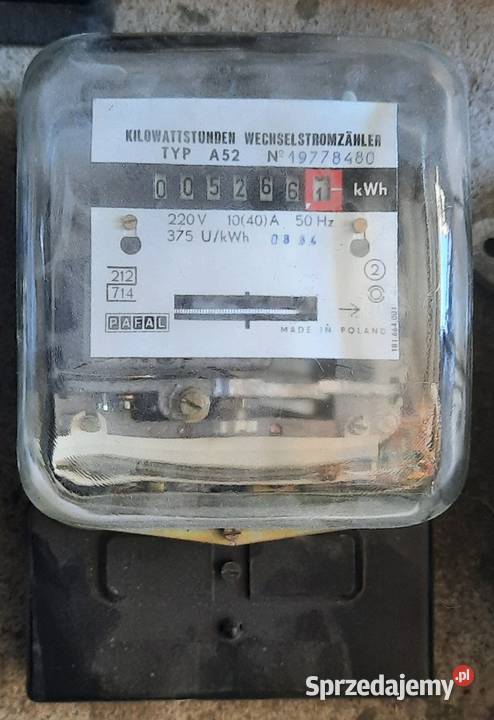 Licznik energii zużycia prądu 220V 400V 10A 40A Pozostałe lubuskie Gubin