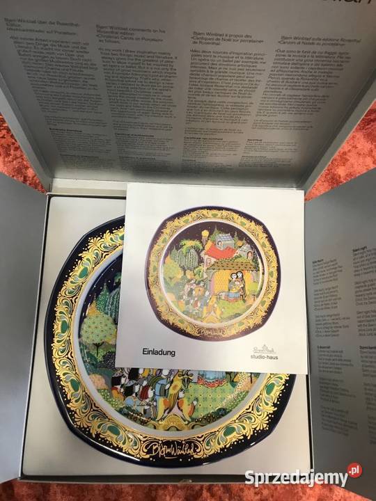 Talerz Rosenthal Bjrn Wiinblad Kolędy na