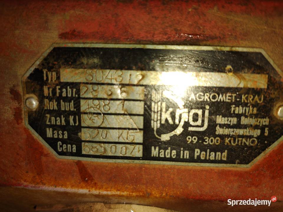 Siewnik zbożowy poznaniak S0432 Łoje-Awissa sprzedam