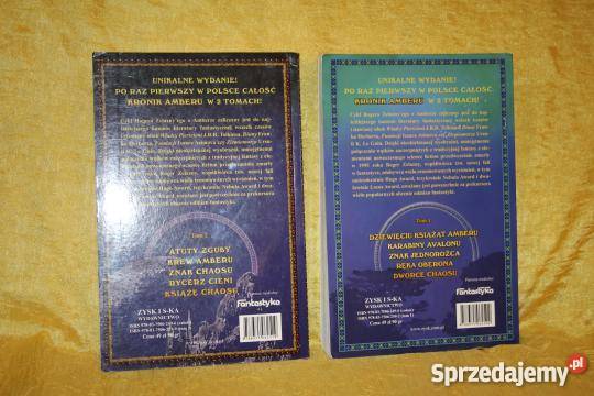 Roger Zelazny Kroniki Amberu tom 1 i 2 Pozostałe Inowrocław sprzedam
