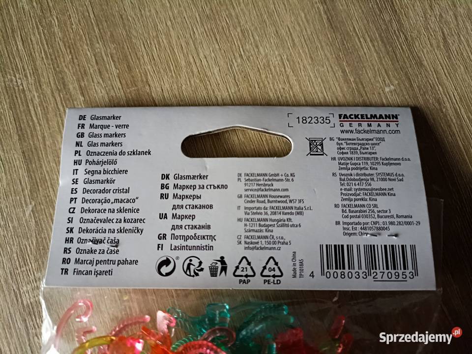 Oznaczenia do szklanek Tropical 50 Kwidzyn