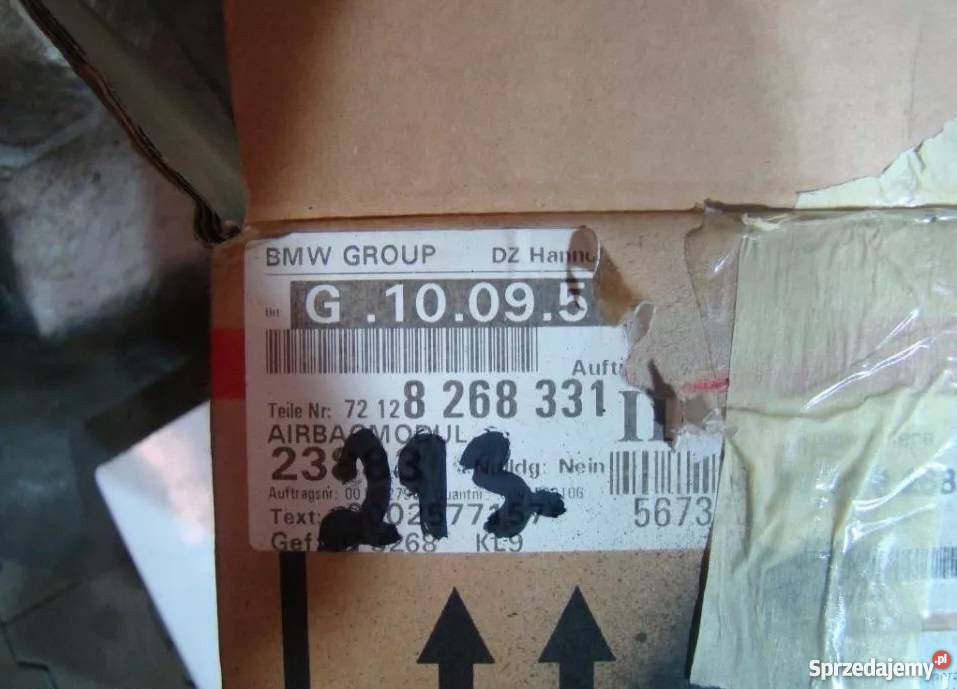 BMW SERIA 5 7 E39 E38 PODUSZKA AIRBAG PRZÓD Nowy Tomyśl sprzedam