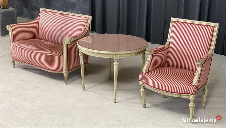 Sofa fotel i stolik w stylu Ludwika XVI do Budno sprzedam