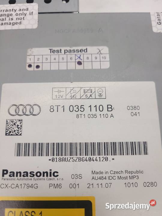 ZMIENIARKA CZYTNIK SD AUDI A4 B8 A5 Q5 Przystajń