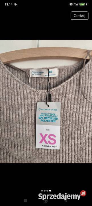 Ciepła sukienka damska nowa z metką Primark warmińsko-mazurskie Olsztyn