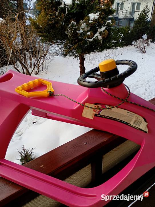 Sanki plastikowe z kierownica Skating Skating