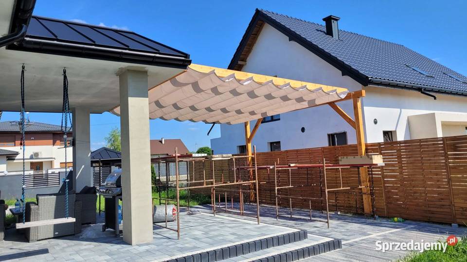 Szycie zasłon i zadaszeń materiałowych na wymiar