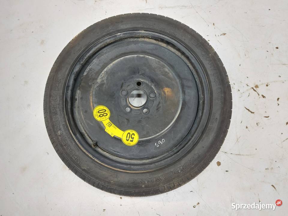 VOLVO S90 D5 SEDAN Koło dojazdowe T12580 R18 Motoryzacja