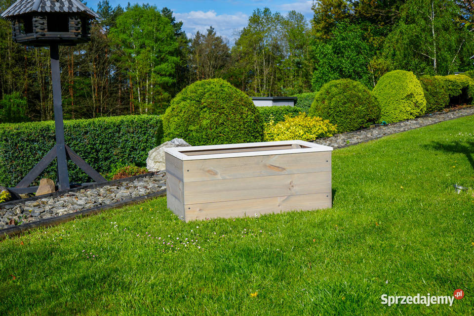 Drewniana donica ogrodowa małopolskie Trzemeśnia